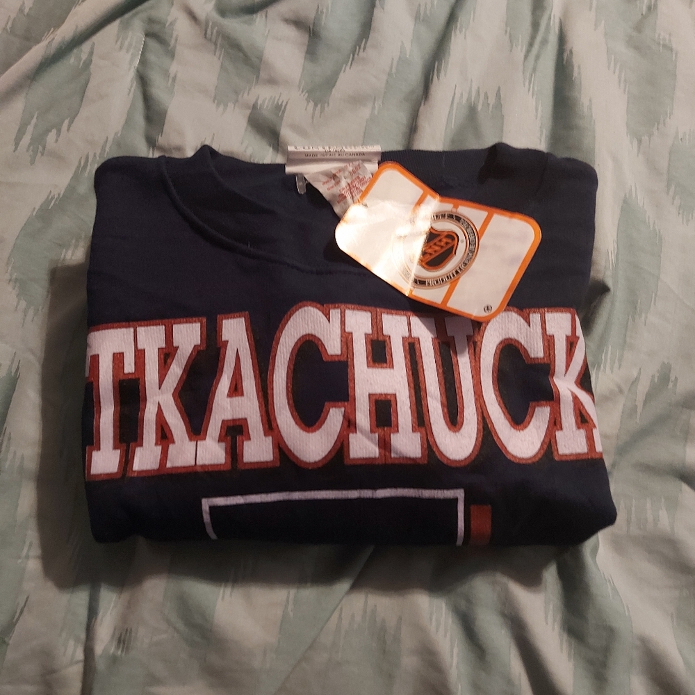 NWT 90's Vintage Men's Winnipeg Jets K. Tkachuk Pullover Sweater Size Large